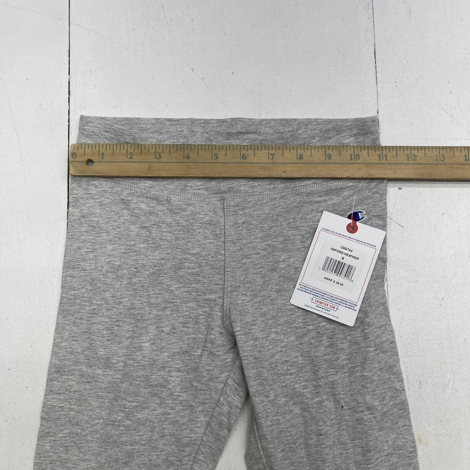 Champion Oxford Heather Grey Spellout Leggings Youth Girls Small New