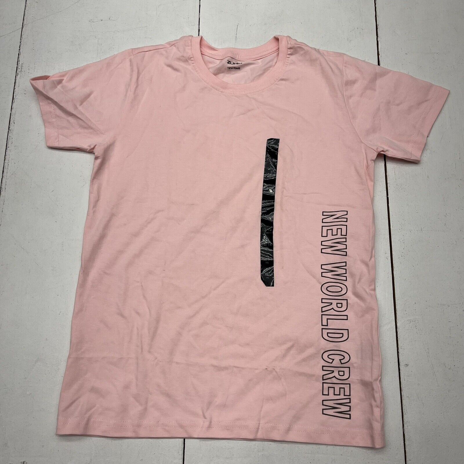 Zudio Pink Short Sleeve T-Shirt Boys Size 13/14 Years NEW - beyond