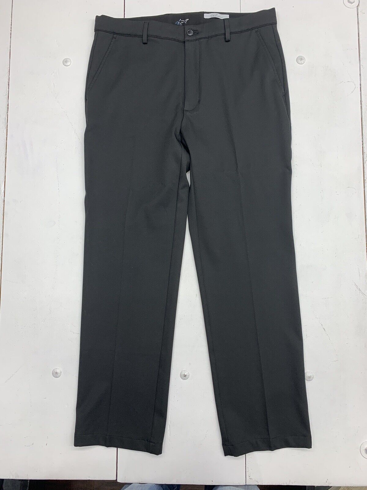 Attack Life by Greg Norman Men's Moisture Wicking Professional Dress Pants  Black Size 33X30