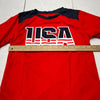 Hind Red &quot;USA&quot; Graphic Print Short Sleeve T-Shirt Boys Size Large (12)