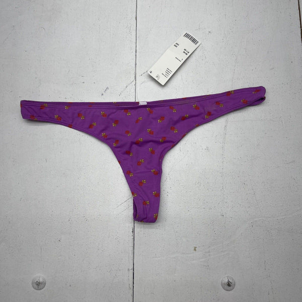 Out From Under Blue Lace Thong Underwear Women's Size Large New