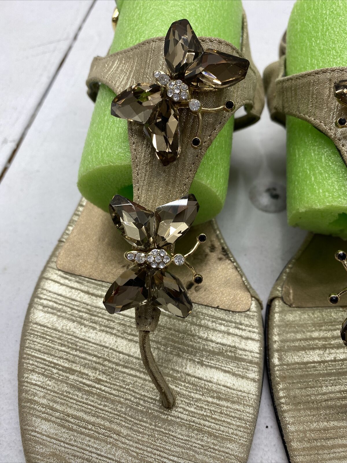 Gold sandals size on sale 10