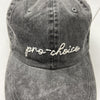 Pro Choice Embroidered Faded Black Hat Cap Adult One Size Adjustable