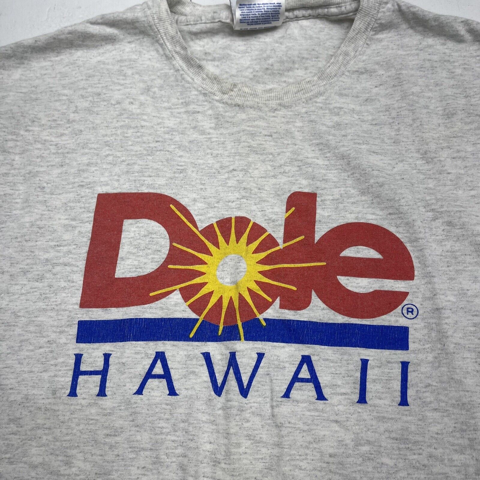 Vintage Dole Hawaii White Short Sleeve T Shirt Mens Size Large