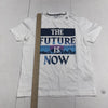 Old Navy The Future Is Now White Short Sleeve T Shirt Youth Boys Medium New