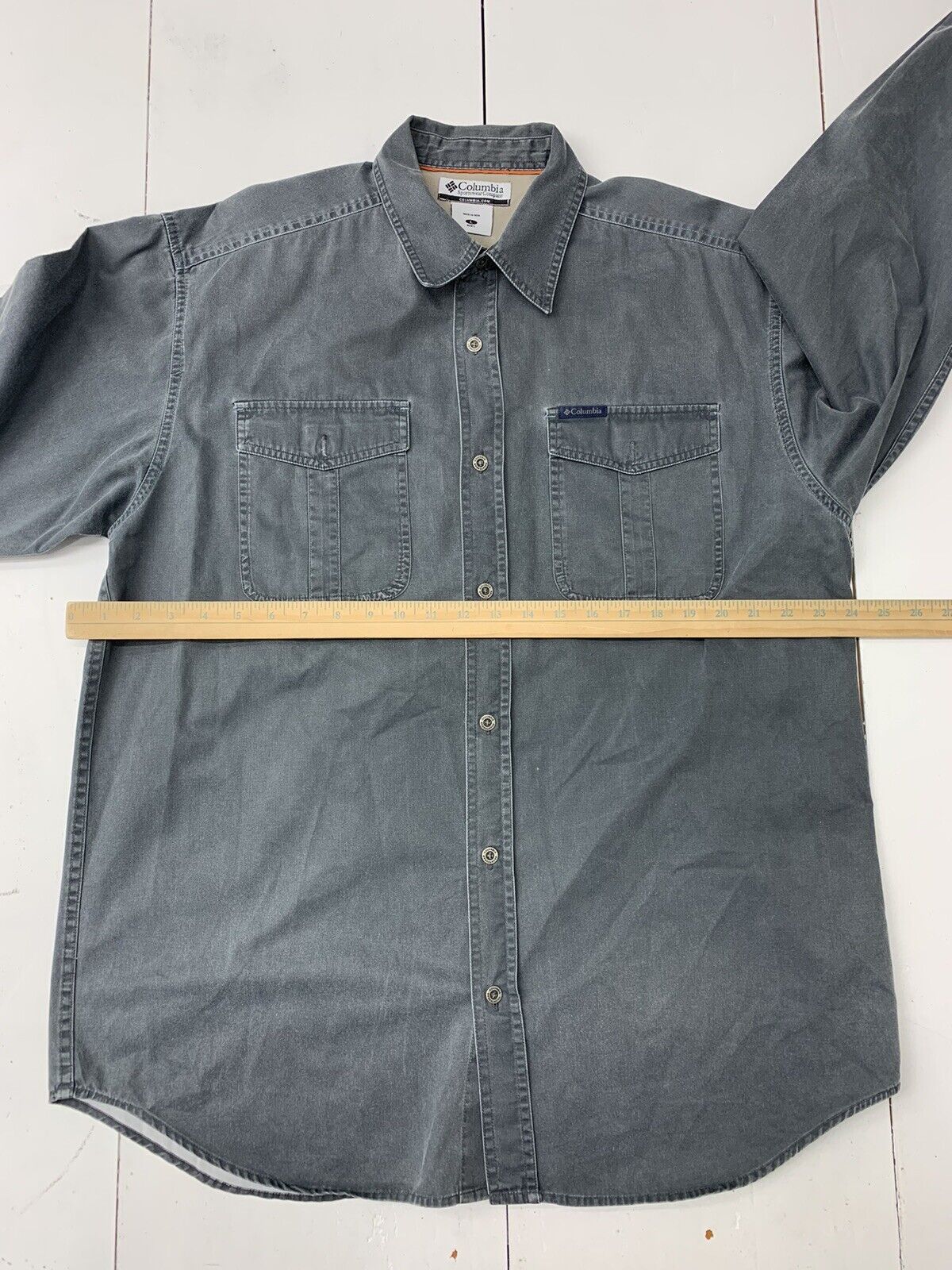 Men's Columbia long sleeve shirts size large - clothing