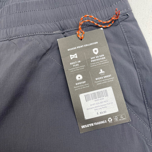 Alaskan Hardgear Womens Fleece Lined Gray Pants Size 10 New with Tags