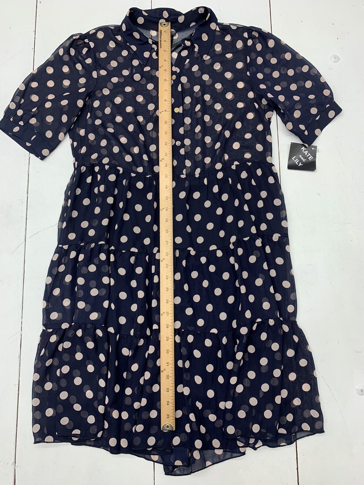 Buy Tokyo Talkies Navy Polka Dot Belted Shirt Dress - Dresses for