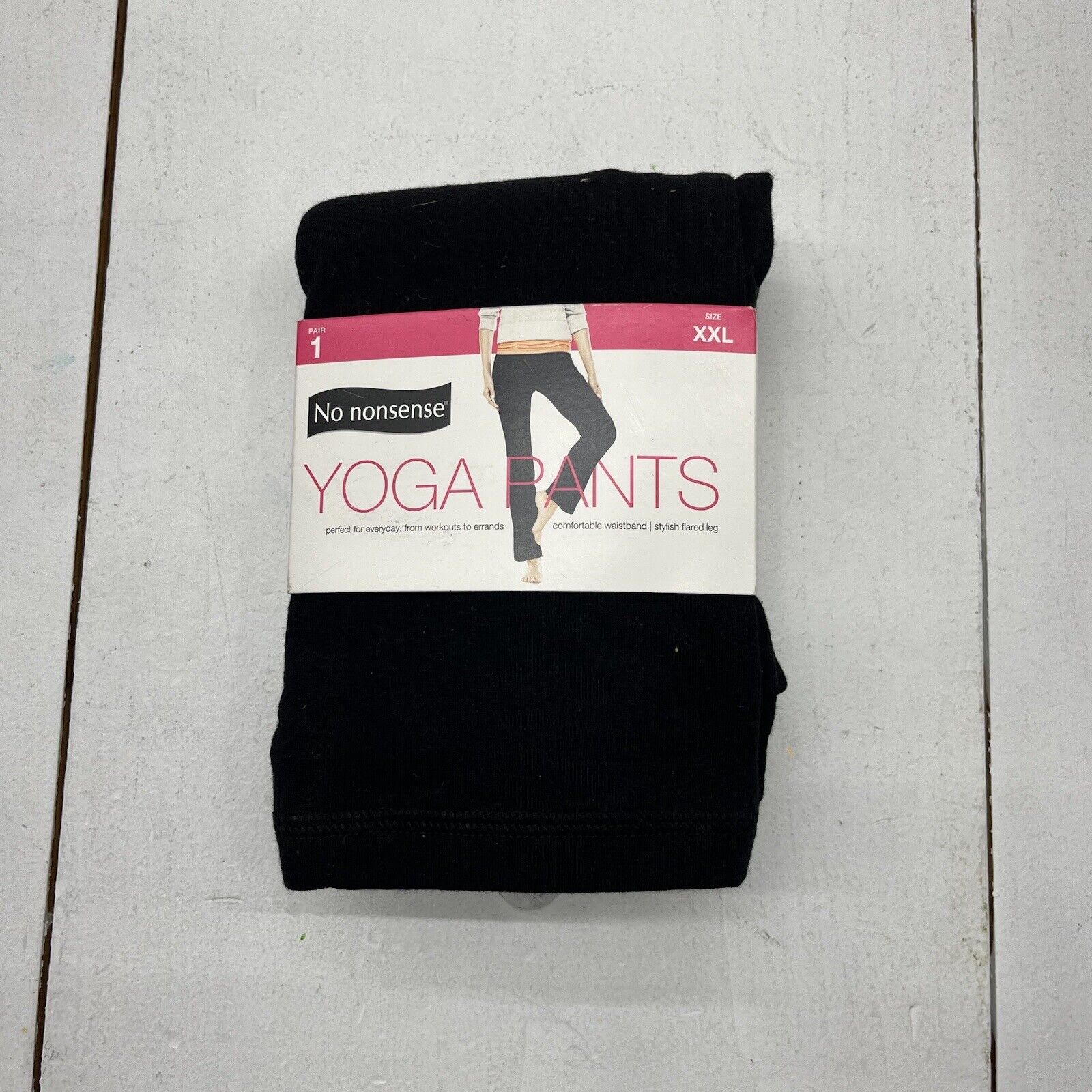 No Nonsense Black Flared Yoga Pants One Pair Women's Size XX-Large - beyond  exchange