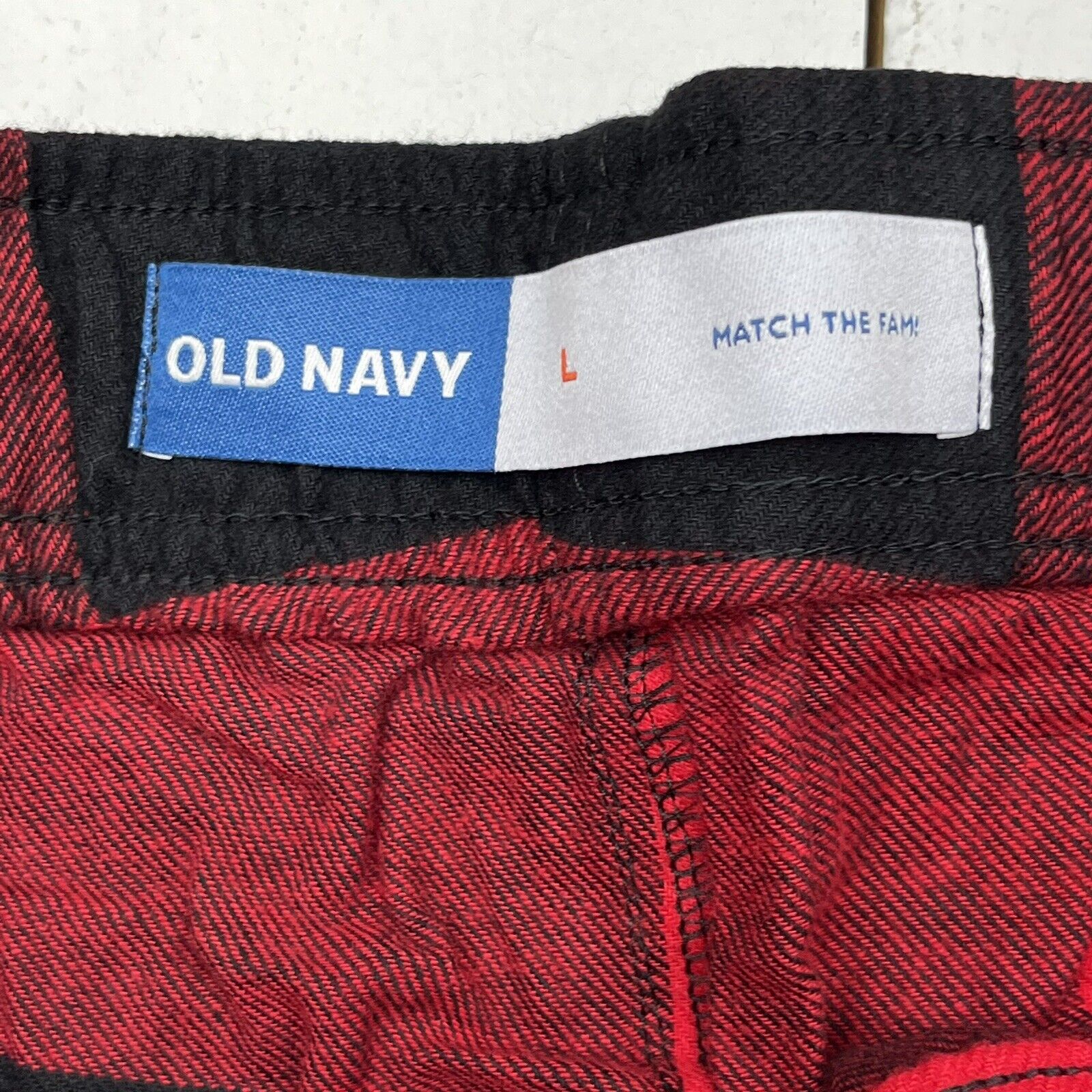 NWT Old Navy Red Buffalo Plaid Thermal Knit Pajama Pants Sleep