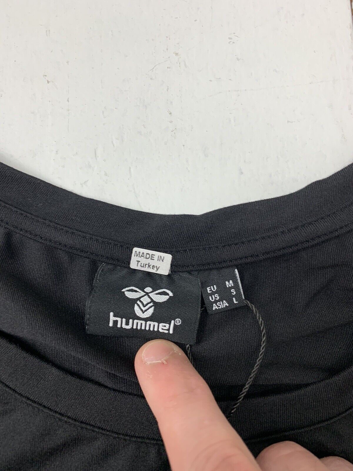 Hummel Mens Virgil Black T Medium - Shirt Size beyond New exchange