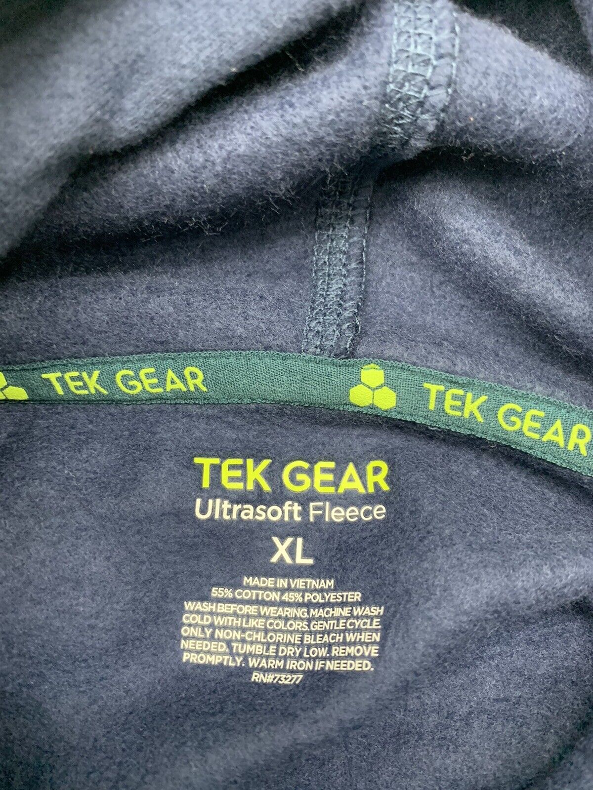 Tek Gear Mens Gray Ultra Soft Fleece Pullover Hoodie Sweatshirt 4XB NWT