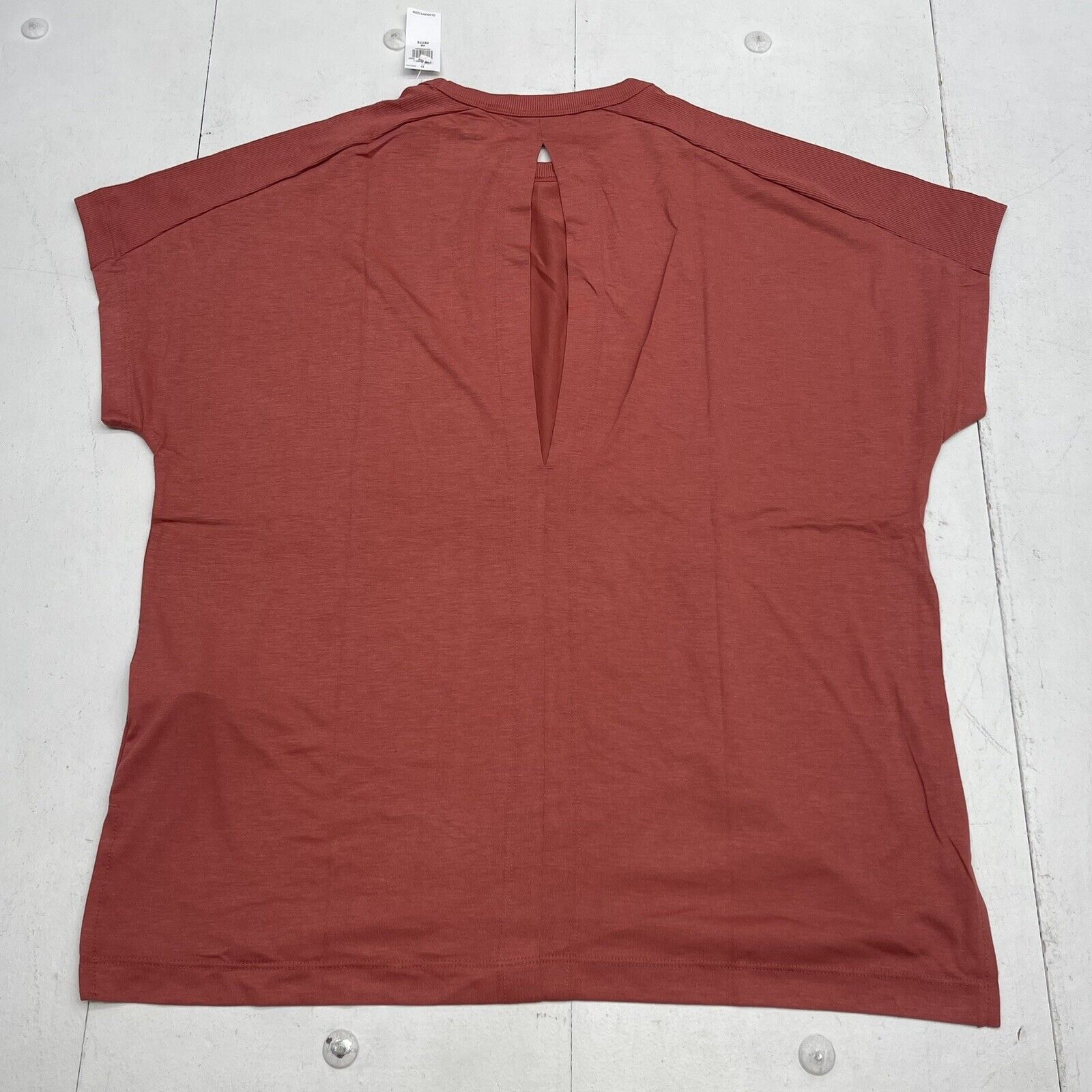Old Navy Ultra Lite Oversized Rib Pannel Tunic T Shirt Rust Women's P -  beyond exchange