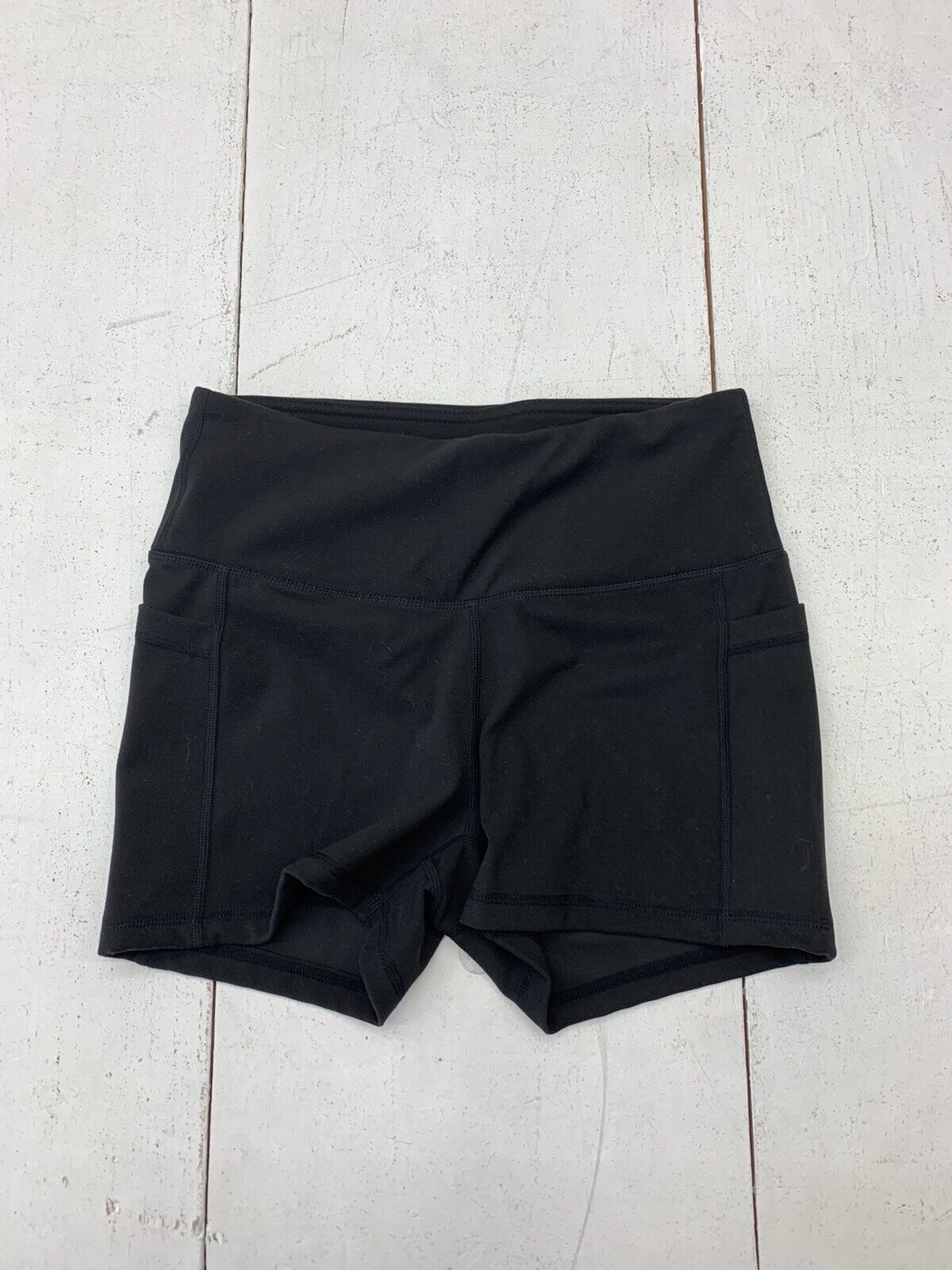 Womens Black Athletic Compression Shorts Size Medium - beyond exchange