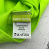 Kaku Nanu Bright Lime Green Short Sleeve Rash Guard Boys Size 5