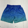 Blue Ombré Palm Tree Print Swim Trunks Boys Size 8 NEW