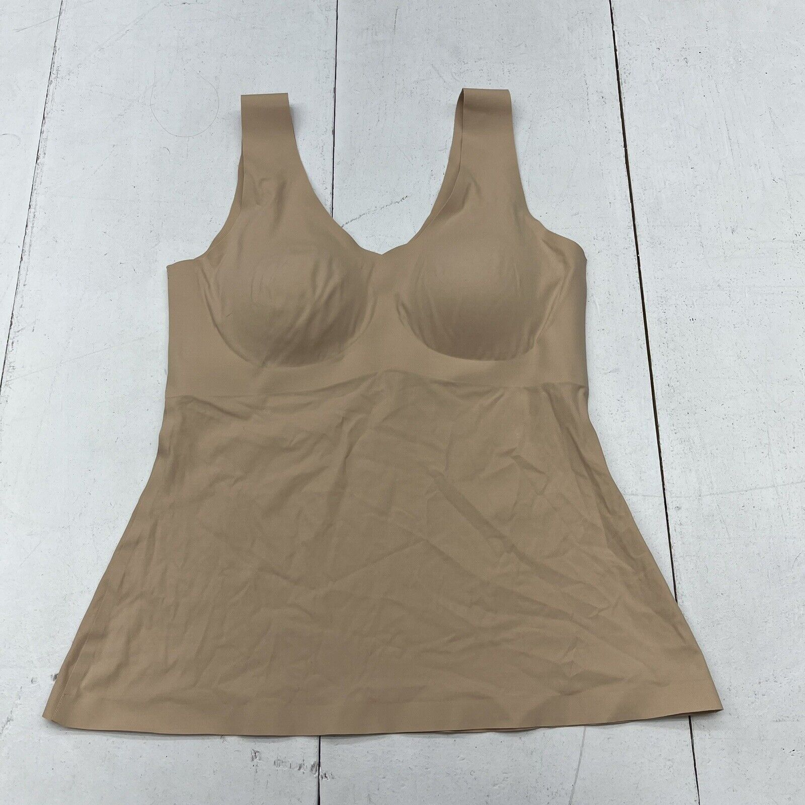 Knix LuxeLift Beige Evolution Tank Top Removable Pads Women's Size