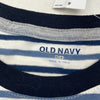 Old Navy Blue &amp; White Striped Softest Short Sleeve Boys Size Medium NEW