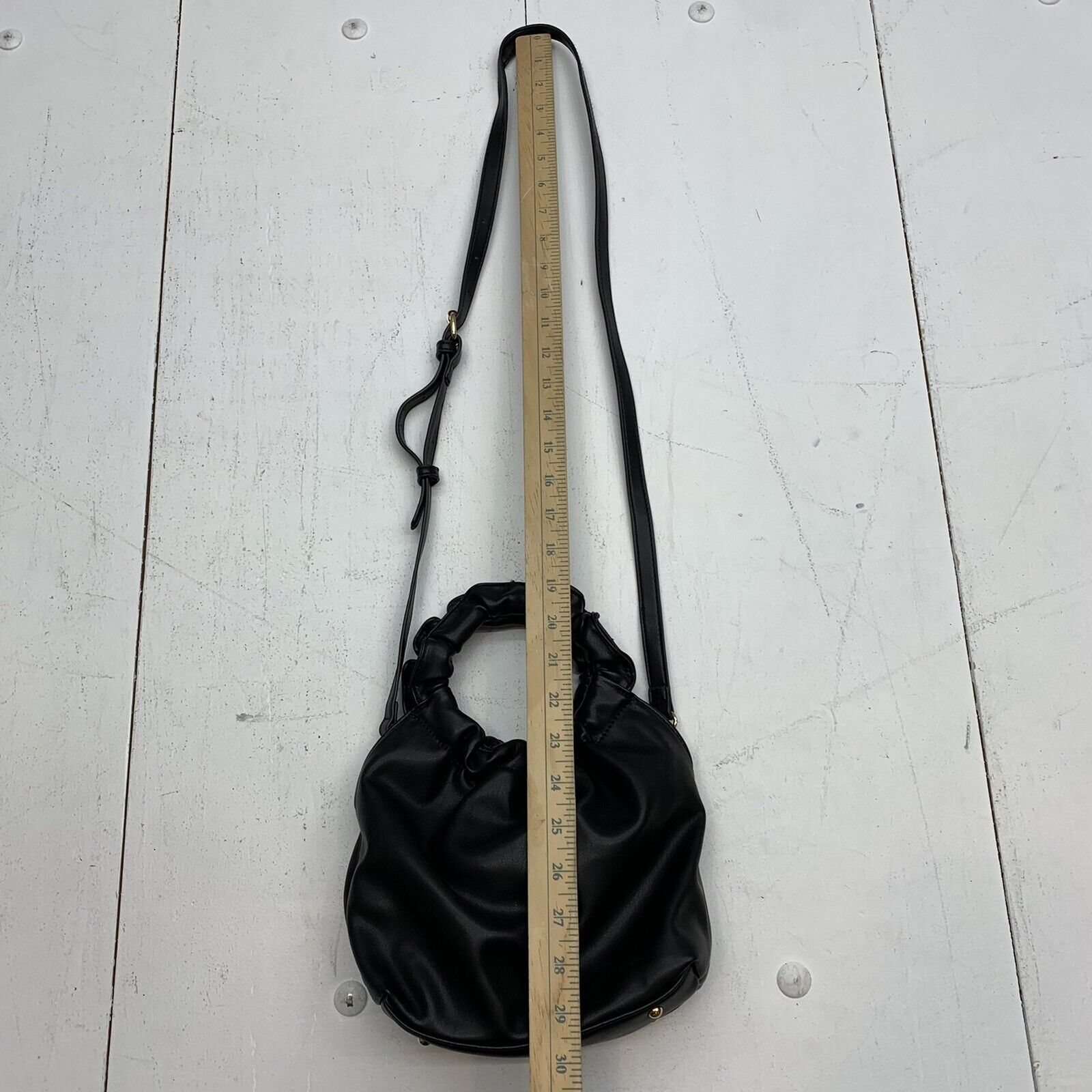 MADISON WEST Black Convertible Wristlet Clutch Crossbody Bag Purse ~ EUC ~  WOW