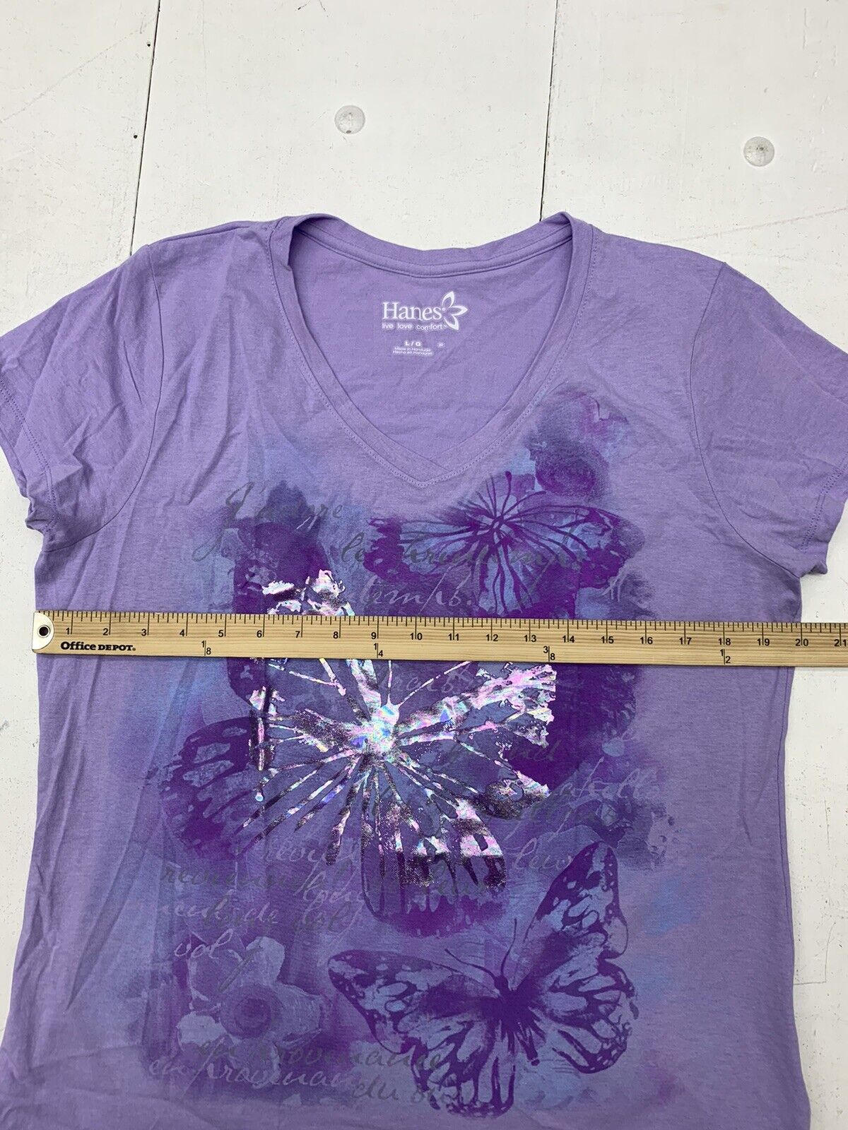 Women Graphic Butterfly Print V Neck Short-sleeve T-shirt