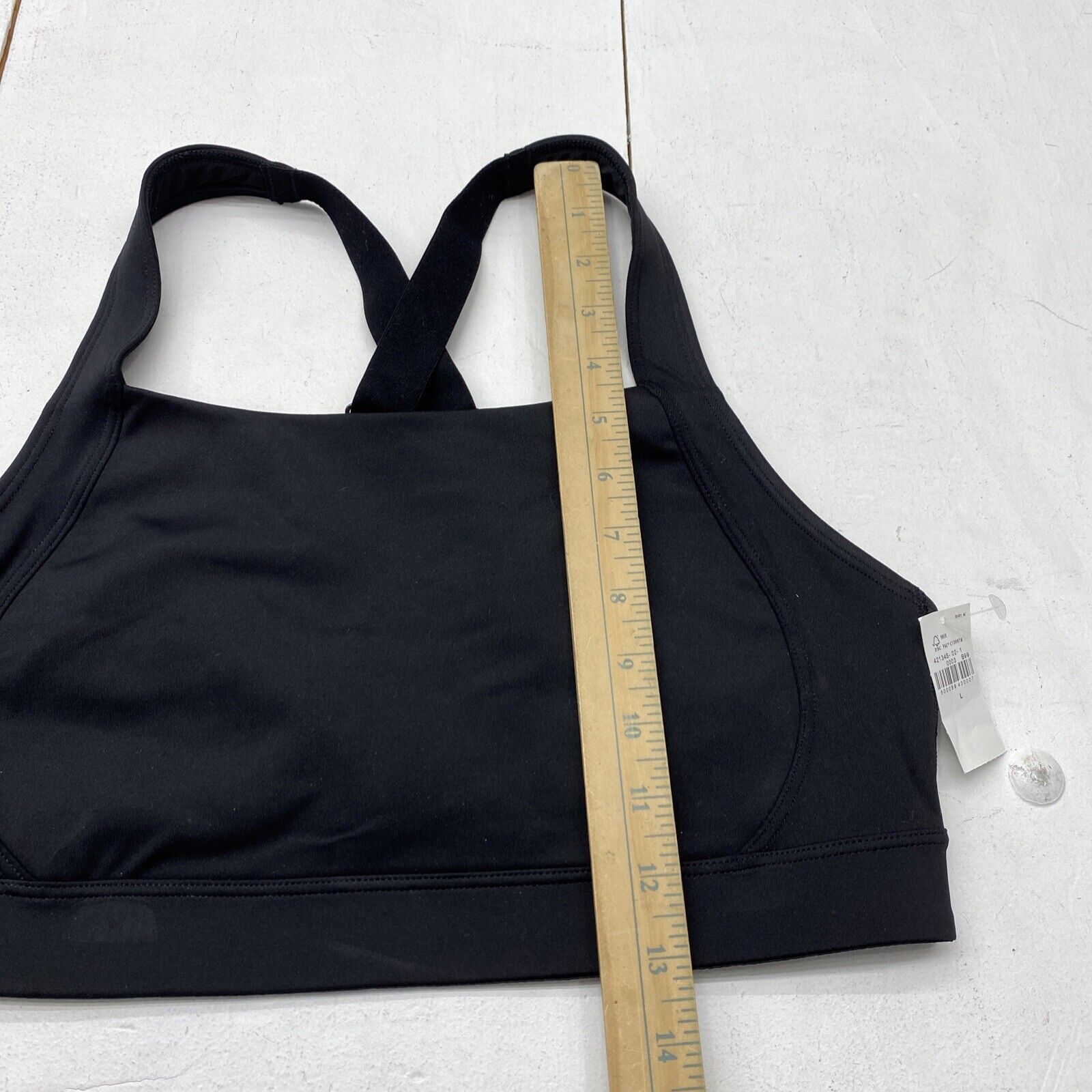 Old Navy Black High-Support PowerSoft Sports Bra Womens Size Large