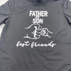 Shein Black Father &amp; Son Graphic T Shirt Youth Boys Size 6