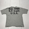 Gap Gray Graphic Print Short Sleeve T-Shirt Boys Size Large