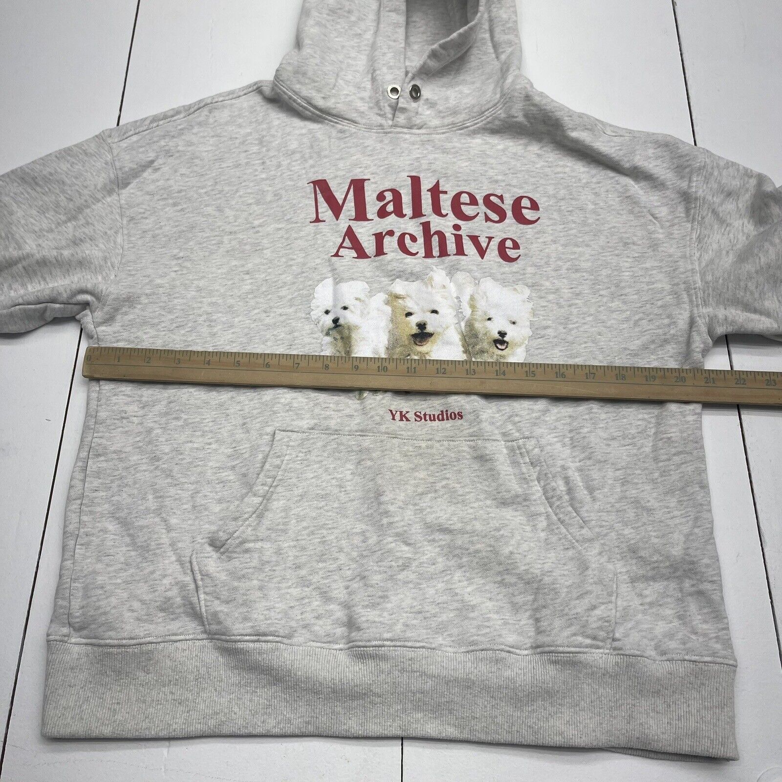 Waikei Maltese Archive Hoodie Grey Womens Size 1 $88 - beyond exchange