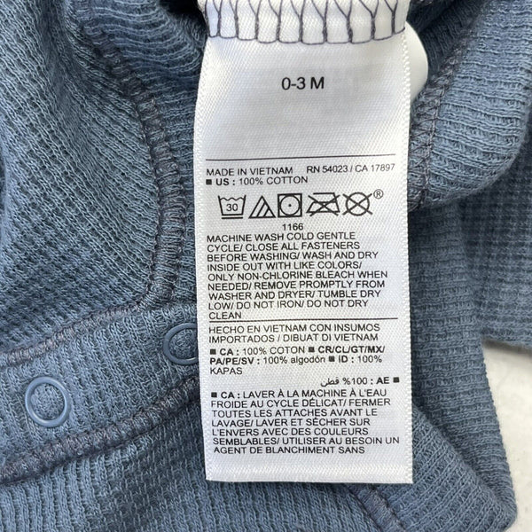 Old Navy Blue 1994 Thermal-Knit Logo Bodysuit & Leggings Unisex Size 0 -  beyond exchange