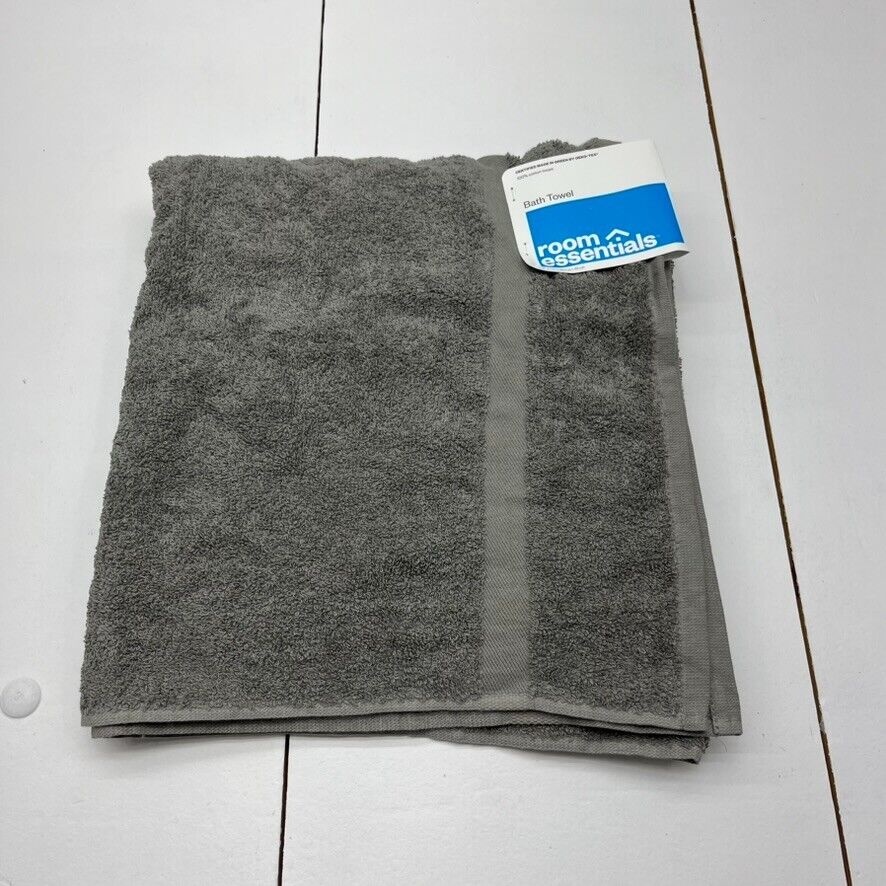 Bath Towel Dark Gray - Room Essentials™