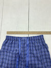 Mens Blue Plaid Pajama Pants Size Medium