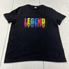 Black Graphic “Legend” Printed Short Sleeve T-Shirt Boys Size 11 NEW