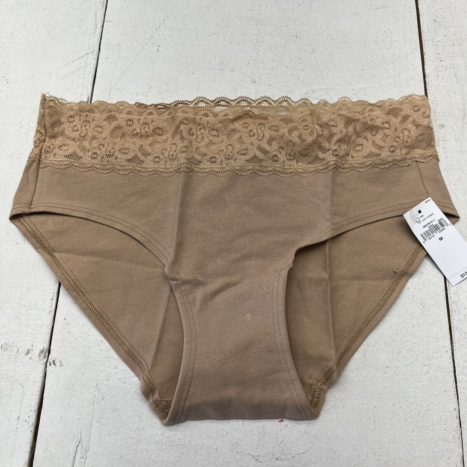 Gap Body Beige Lace Hipster Underwear Women's Size Medium NEW