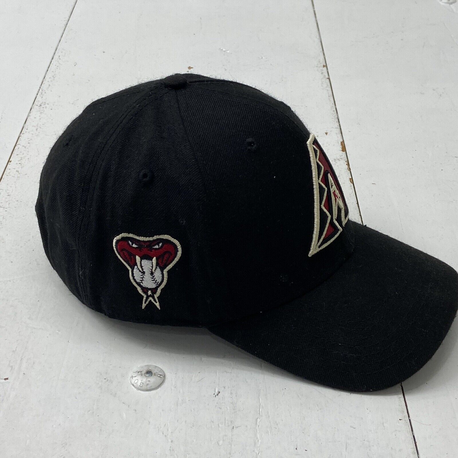 Arizona Diamondbacks Logo 47 Brand MLB Baseball Black Adjustable Cap Hat