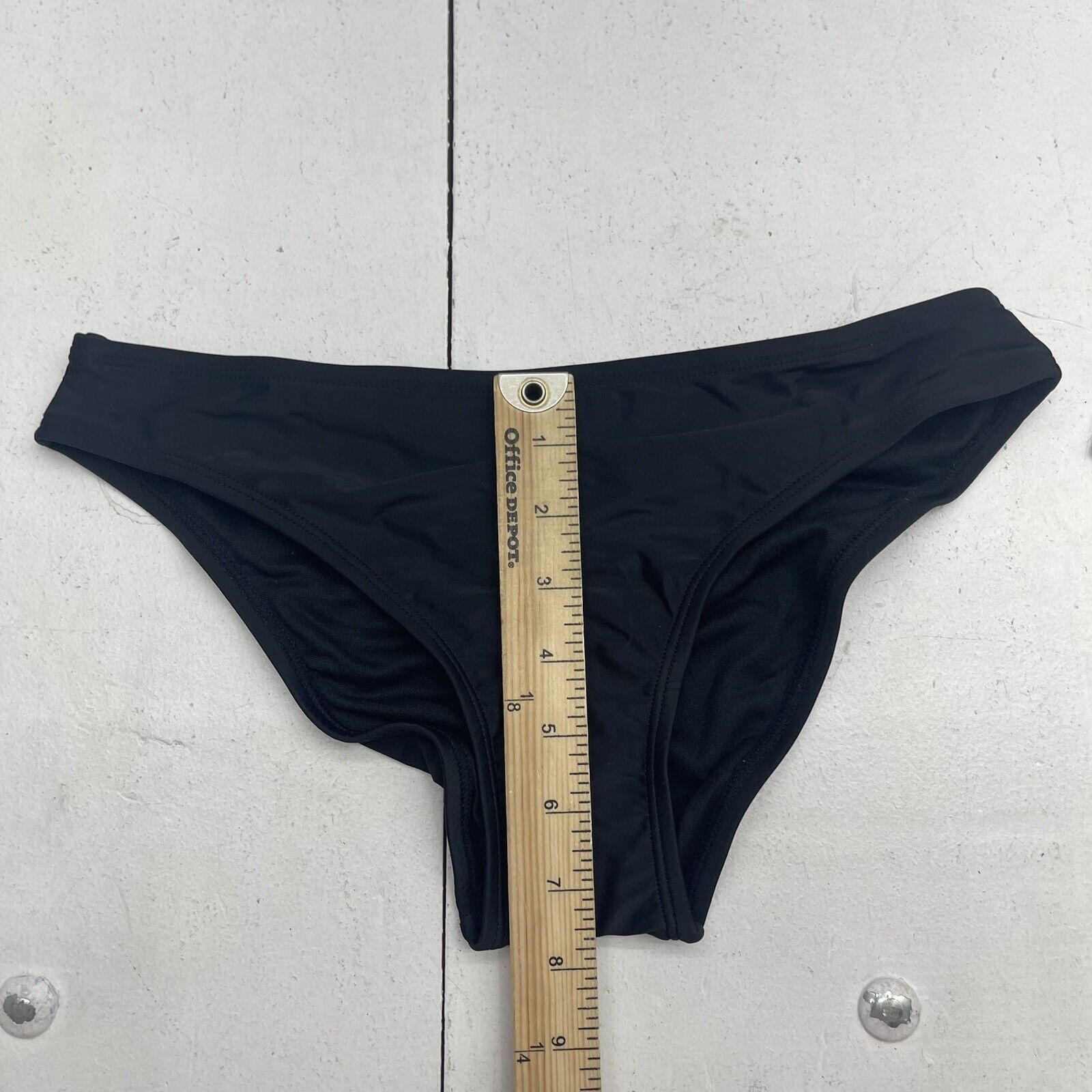 Ninety Nine Black Cinched Hipster Cheeky Bikini Bottoms Women's Size S -  beyond exchange