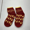 Red &amp; Yellow Crew Socks Unisex Kids One Size NEW