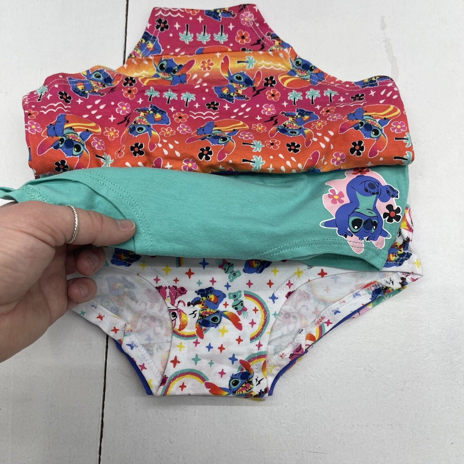 Disney Stitch 5 Pack Multicolor Underwear Youth Girls Size Medium
