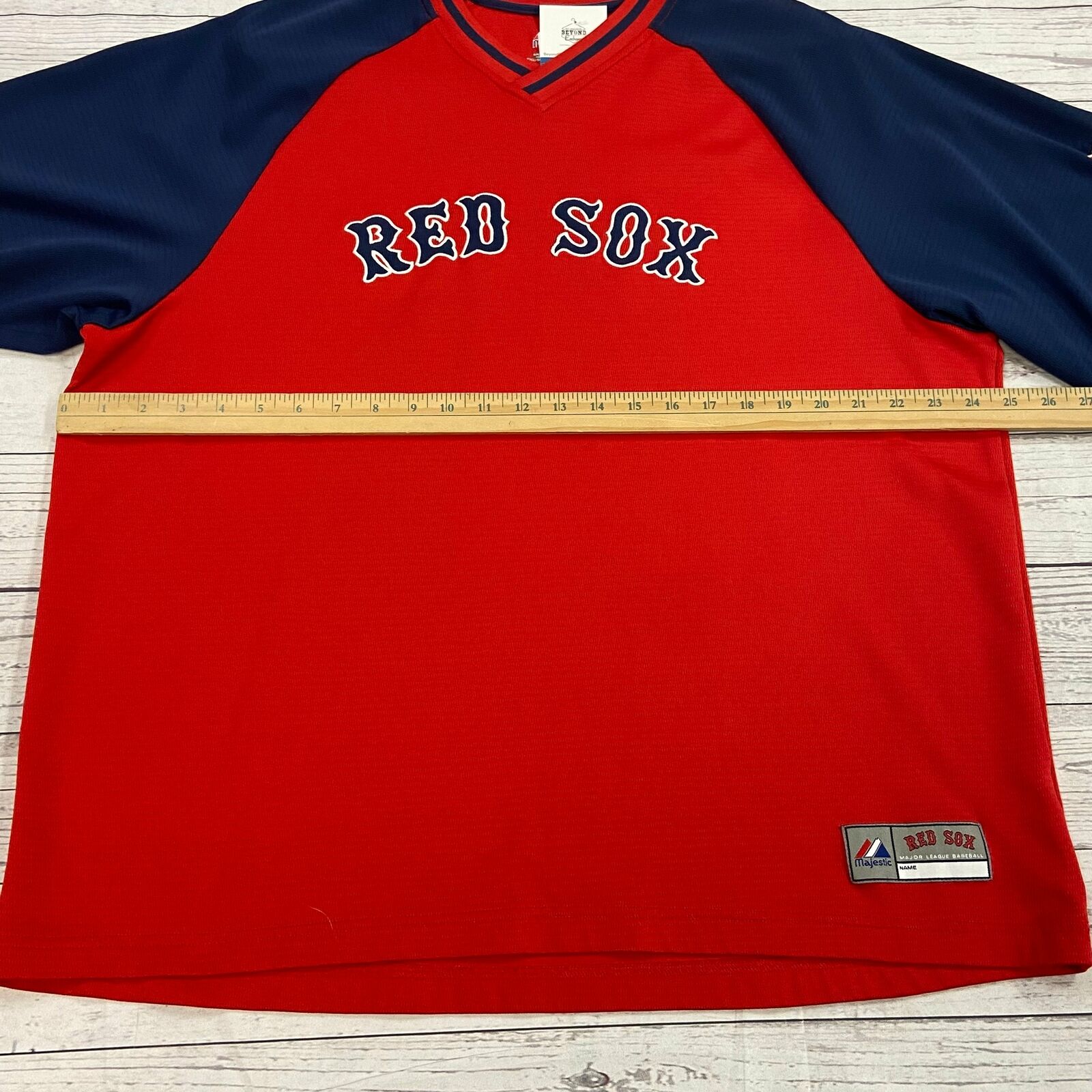 Vintage Majestic Boston Red Sox Blank Baseball Jersey Mens Size