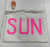 Sundry Clutch White Tassel Pink Spell Out Of Sun Shine