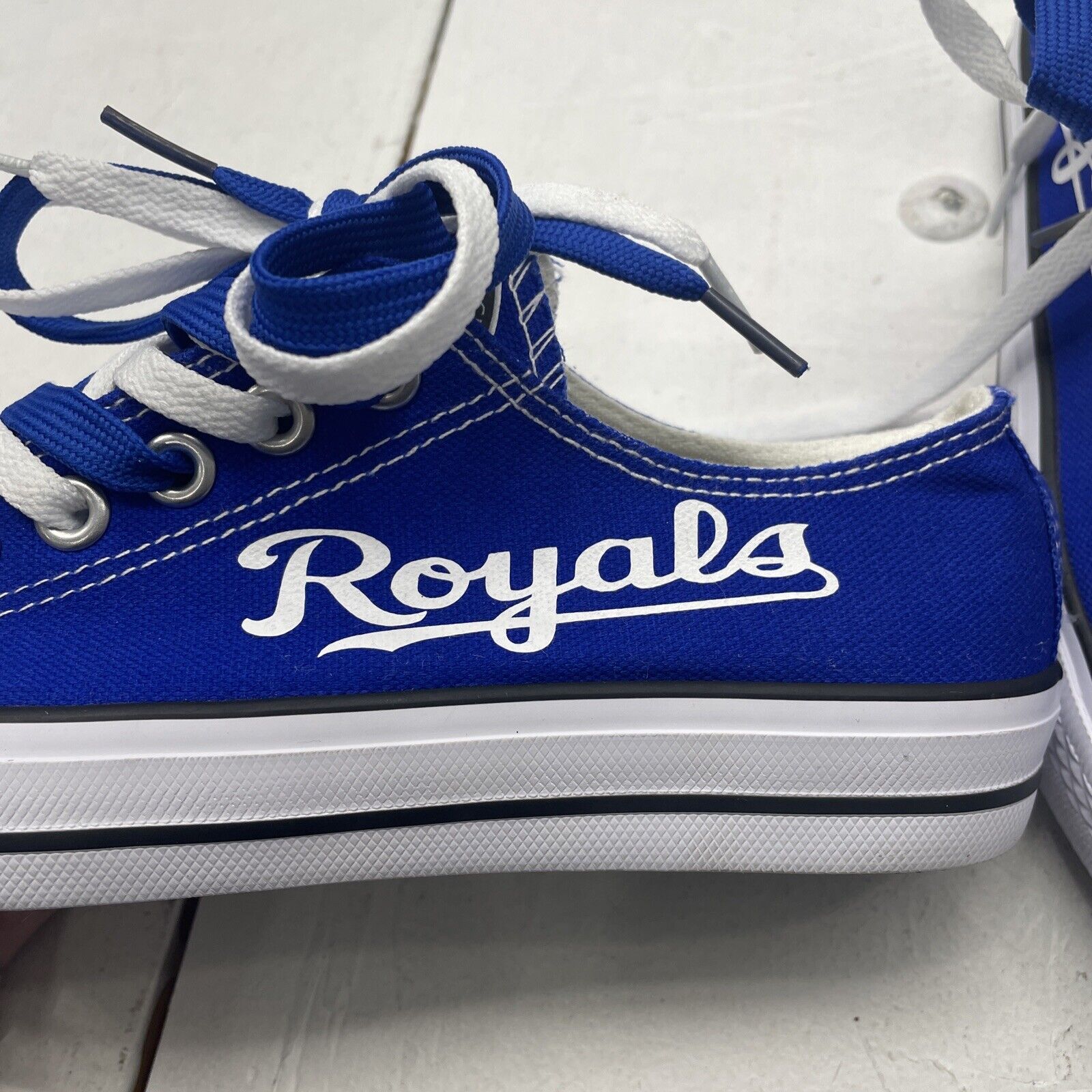 Kansas City Royals Blue Double Lace Sneakers Baseball Casual Shoes Wom -  beyond exchange