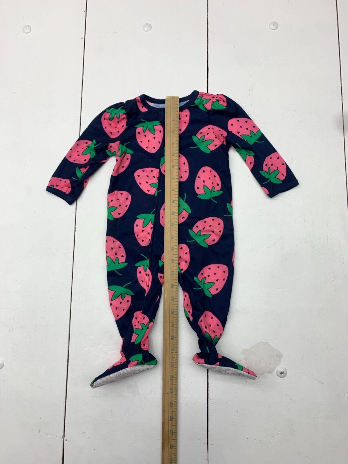 Simple Joys By Carters Baby Navy Blue Fruit Print Pajama Outfit Size 3 -  beyond exchange