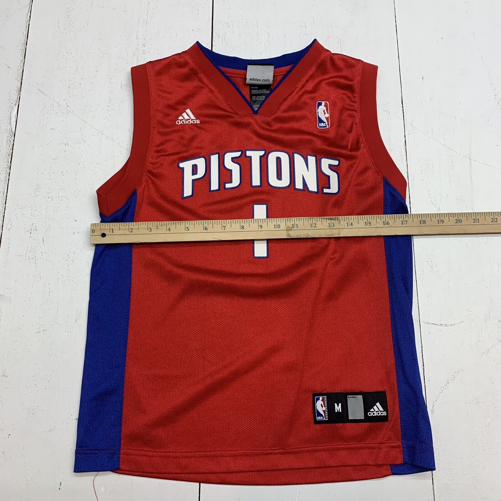 Detroit Pistons Red Basketball Billups Jersey Boys Size Medium - beyond  exchange