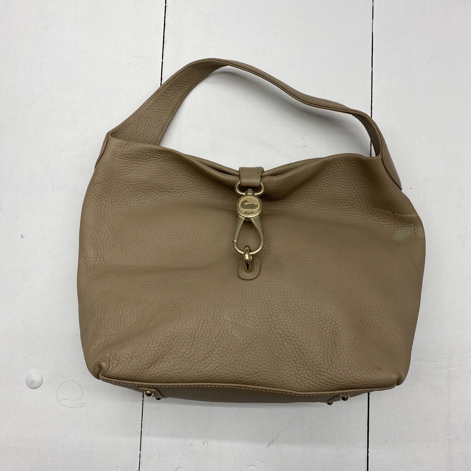 Dooney & Bourke Handbag, Pebble Grain Small Logo Lock Sac Shoulder Bag