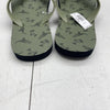 Old Navy Green Dinosaur Printed Flip Flops Youth Boys Size 3-4 New