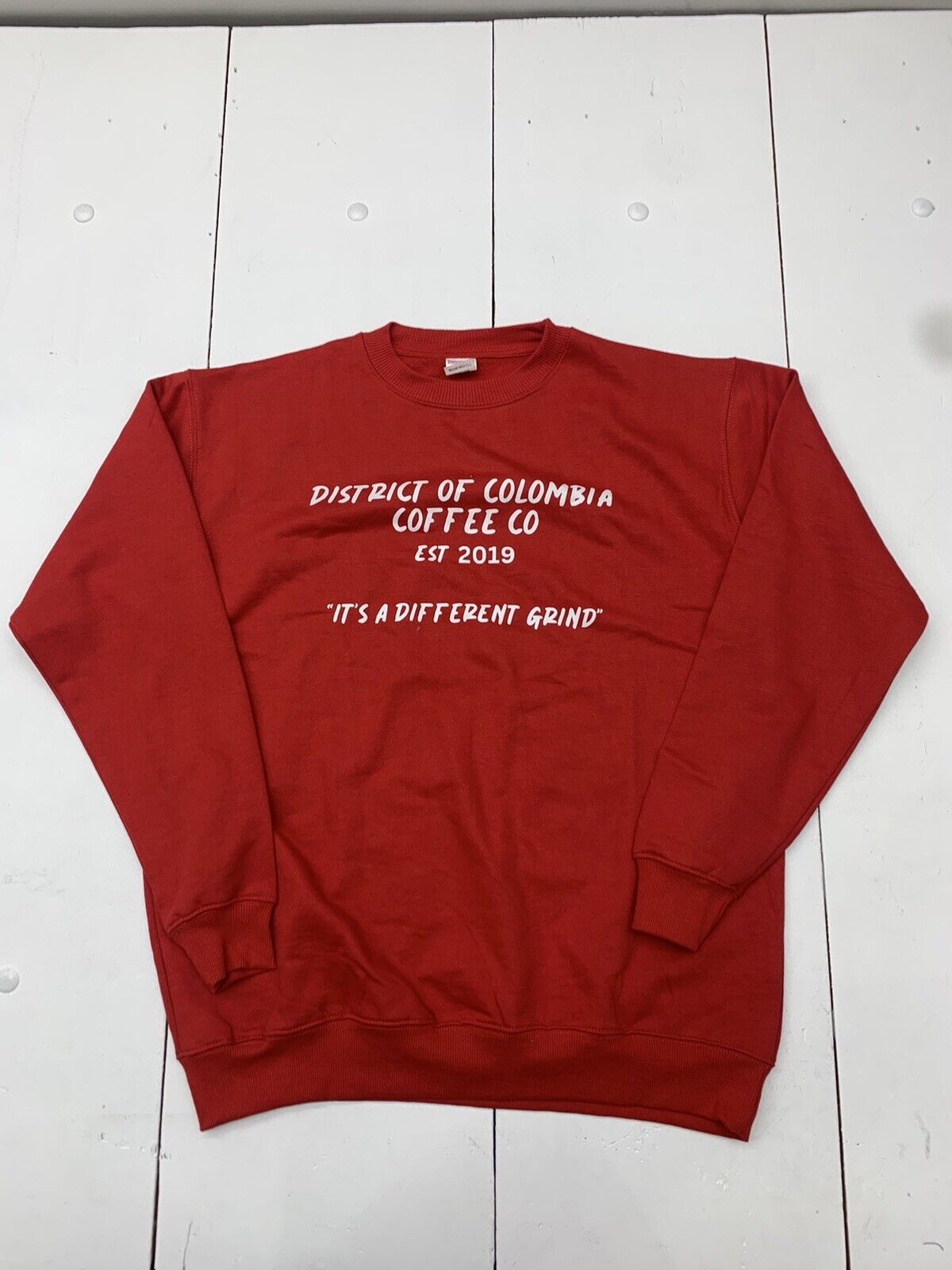 Red graphic cheap sweater