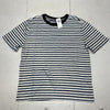 Old Navy Blue &amp; White Striped Softest Short Sleeve Boys Size Medium NEW