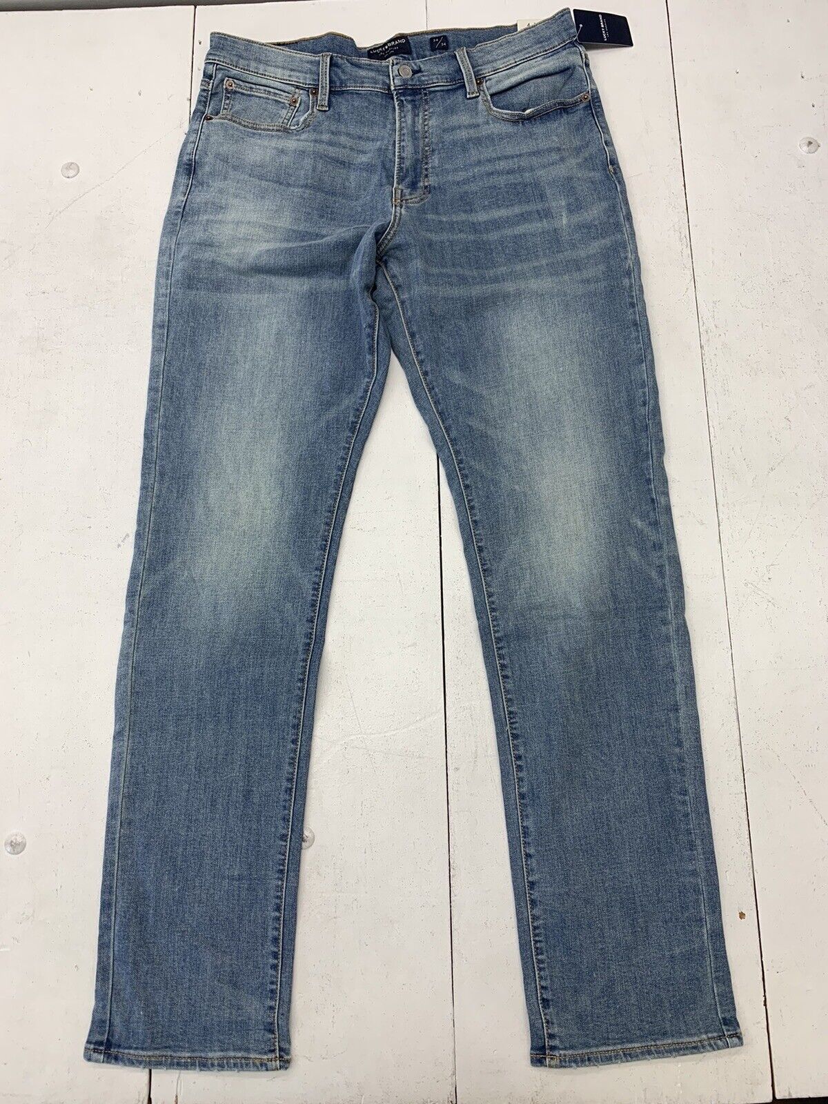 Lucky Brand Mens Blue Denim 410 Athletic Straight Jeans Size 34/34