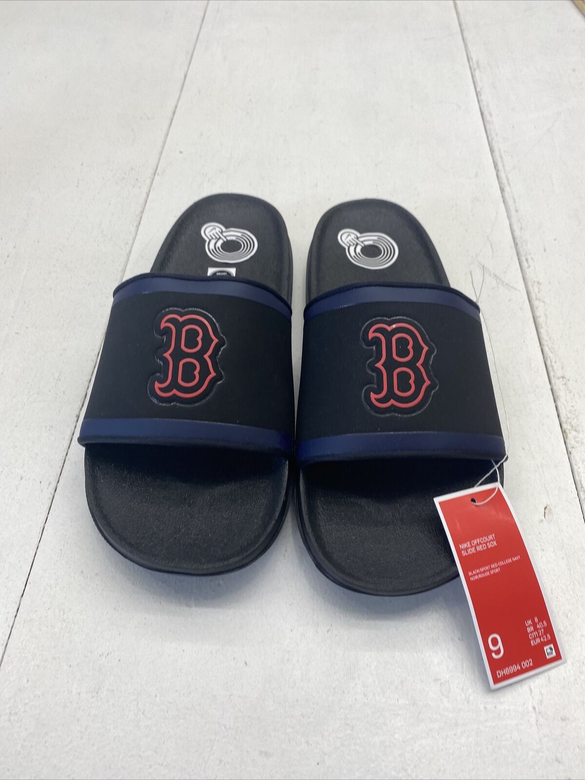 NIKE Offcourt Boston Red Sox Slides Black Blue Red Size 9 NEW - beyond  exchange