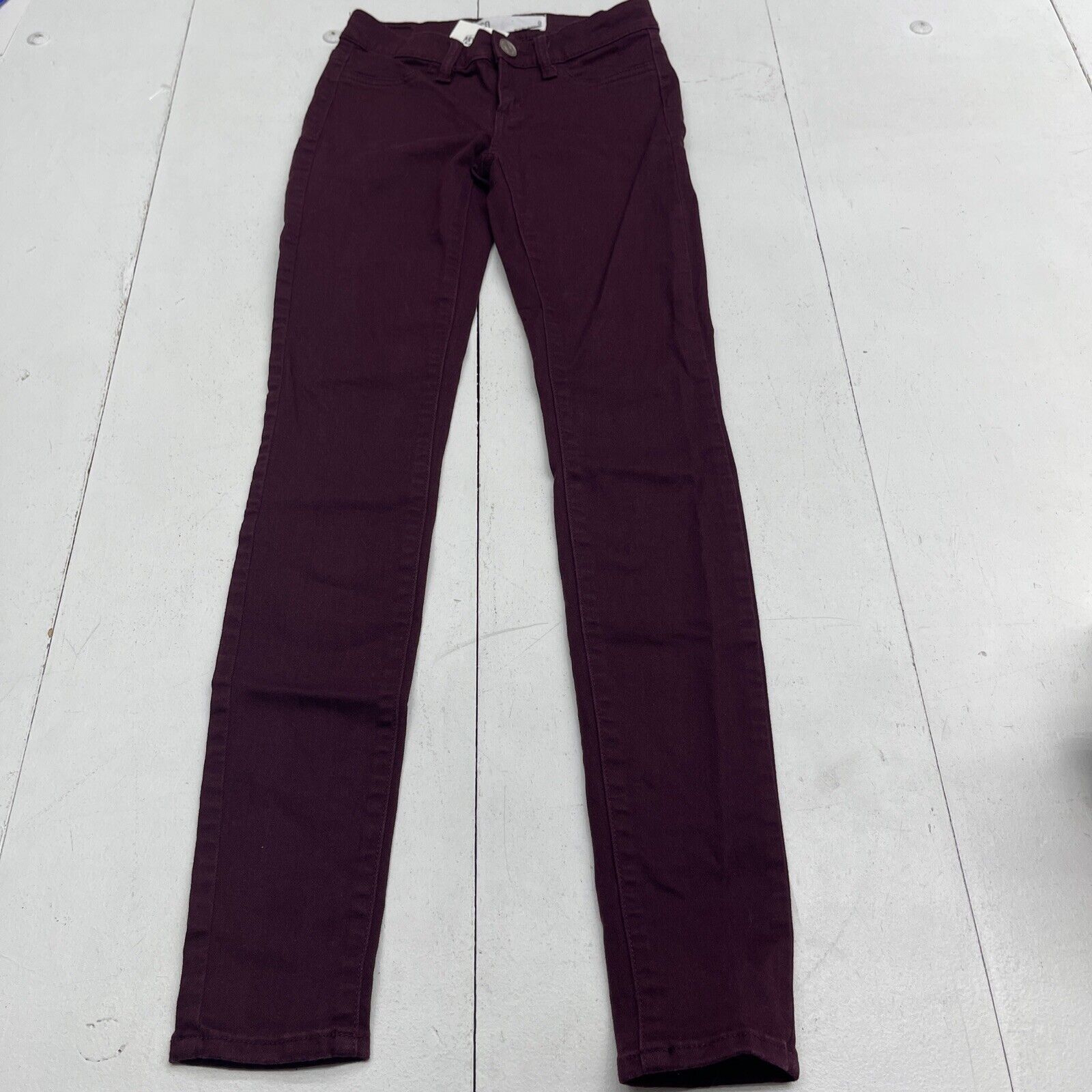 Woman Within Maroon Straight Leg Stretch Denim Jeans Women's Size 32W -  beyond exchange