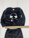 Girls 2 Piece Black Sweater Set Size 4